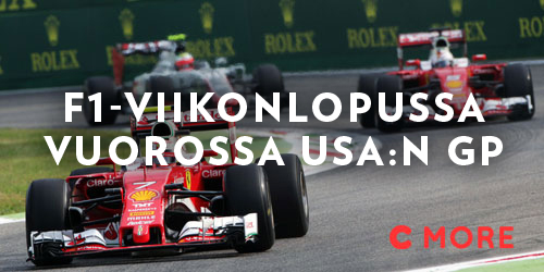 Formulasirkus saapuu Amerikan mantereelle, Austiniin. Jokohan Ferrari saisi autonsa kuntoon, vai juhlitaanko Yhdysvalloissa jo Lewis Hamiltonin mestaruutta? Entä tavoittaako Valtteri Bottas pisteissä Sebastian Vettelin?