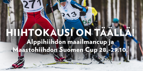 Alppihiihdon maailmancup käynnistyy Itävallan Söldenissä ja samaan aikaan startataan maastohiihdon kotimainen Suomen Cup Vuokatin maisemissa. Maastohiihtoa on tarjolla Yle TV2:lla. Alppihiihtoa voi tiirailla Eurosportilta tai C Morelta.